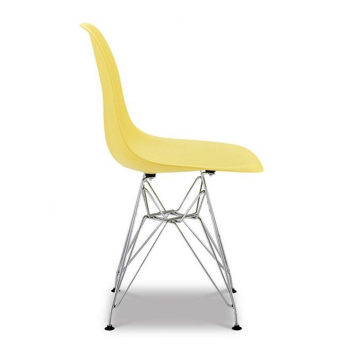 silla eames dsw cromado color amarillo - STOW-CR